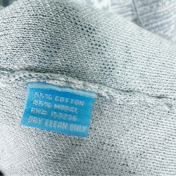 J. McLaughlin Marguerite Blue White Open Front Cardigan Size Small EUC - Picture 6 of 8